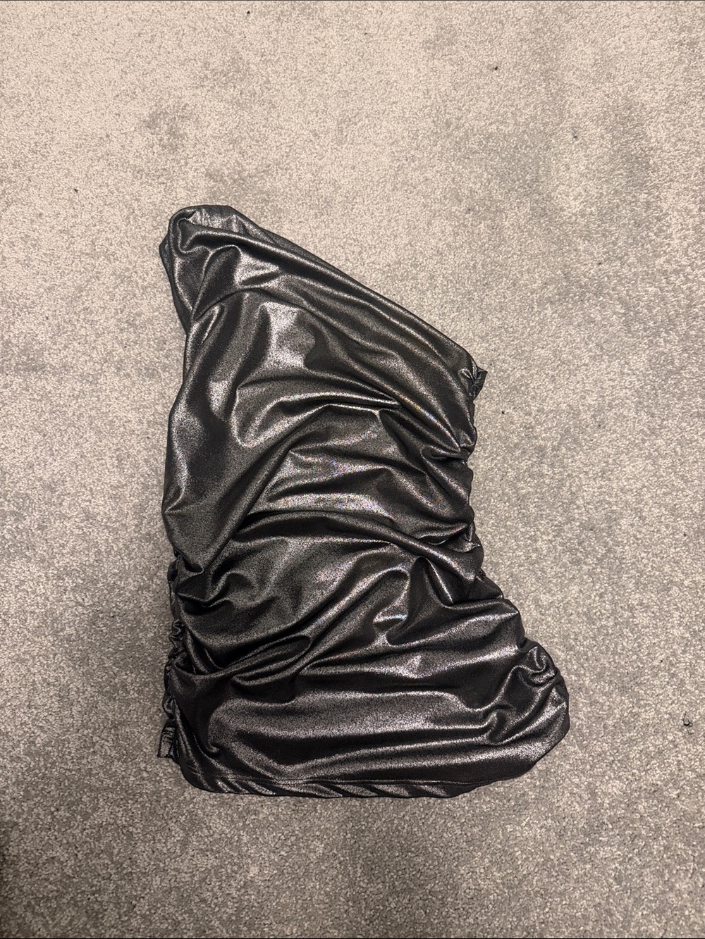 H&M Black Shimmery Ruched Camisole